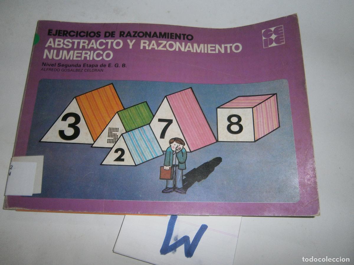 Libros de segunda mano: ANTIGUO LIBRO DE TEXTO - EJERCICIOS DE RAZONAMIENTO ABSTRACTO Y RAZONAMIENTO NUMERICO - Foto 1
