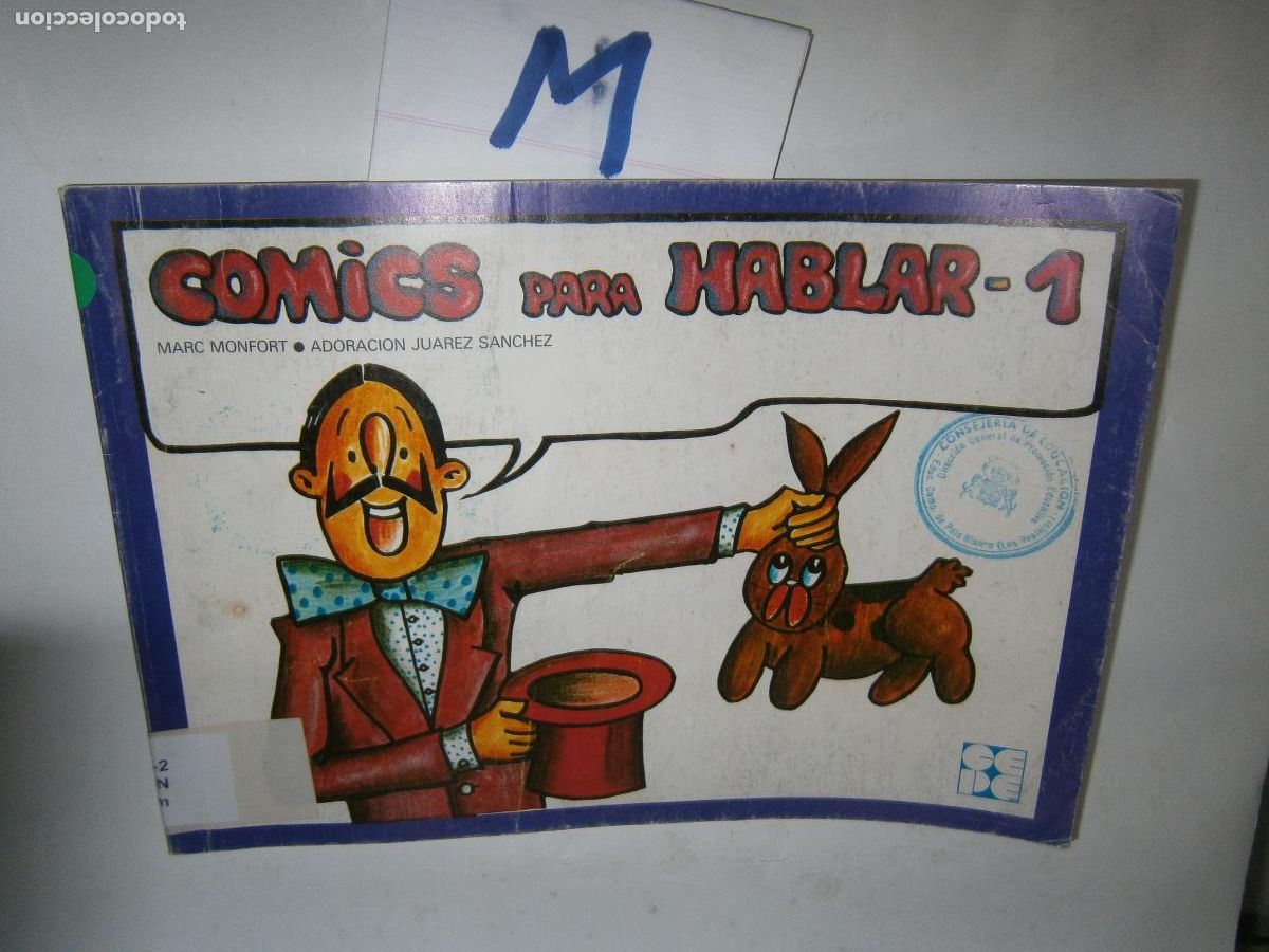 Libros de segunda mano: ANTIGUO LIBRO DE TEXTO - COMICS PARA HABLAR - Foto 1