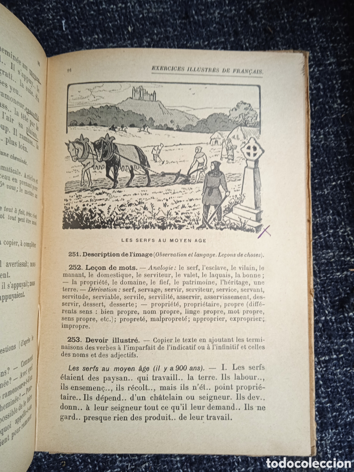 Libros de segunda mano: Le&ccedil;ons illustr&eacute;es de fran&ccedil;ais. Cours &eacute;l&eacute;mentaire. E. BREUIL - A&Ntilde;OS 30 - Foto 2