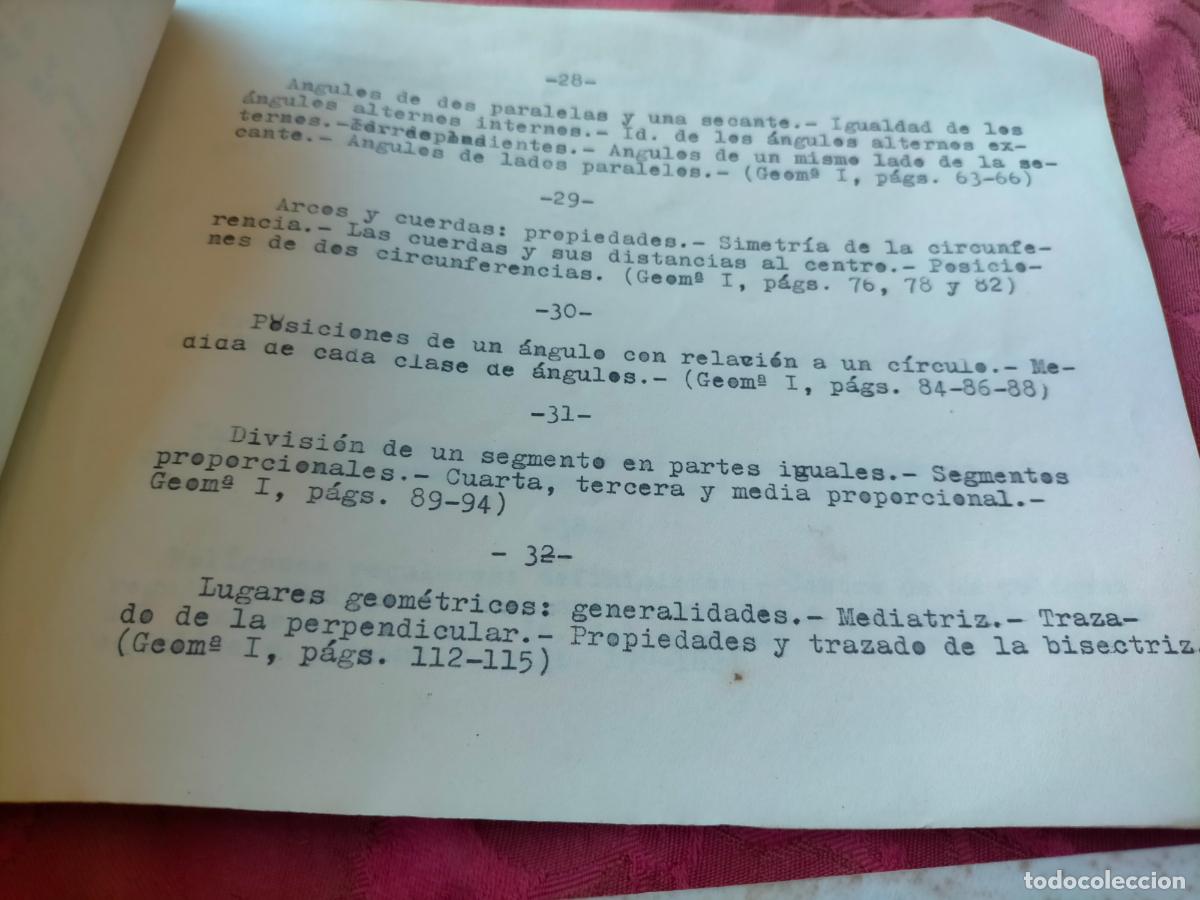 Libros de segunda mano: Programa de matem&aacute;ticas segundo curso J. Massagu&eacute; programa de geometr&iacute;a - Foto 6