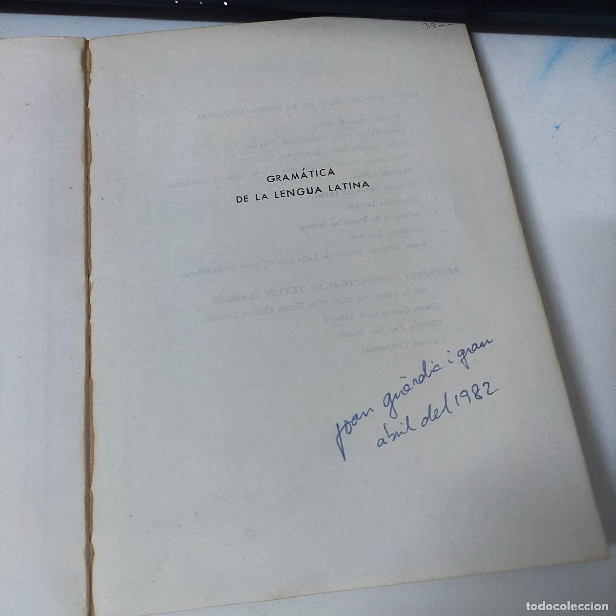 Libros de segunda mano: GRAM&Aacute;TICA DE LA LENGUA LATINA - Foto 6