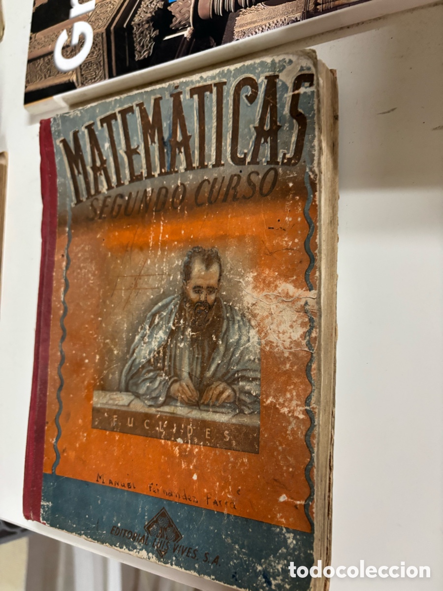 Libros de segunda mano: Antiguo libro texto Matem&aacute;ticas segundo curso / Editorial Luis Vives - Foto 4