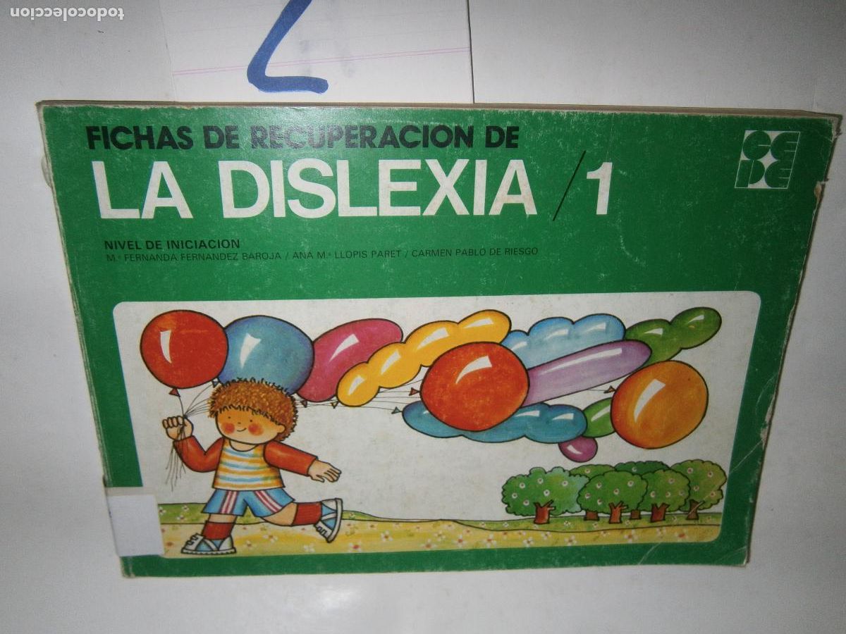 Libros de segunda mano: FICHAS DE RECUPERACION DE LA DISLEXIA - Foto 1