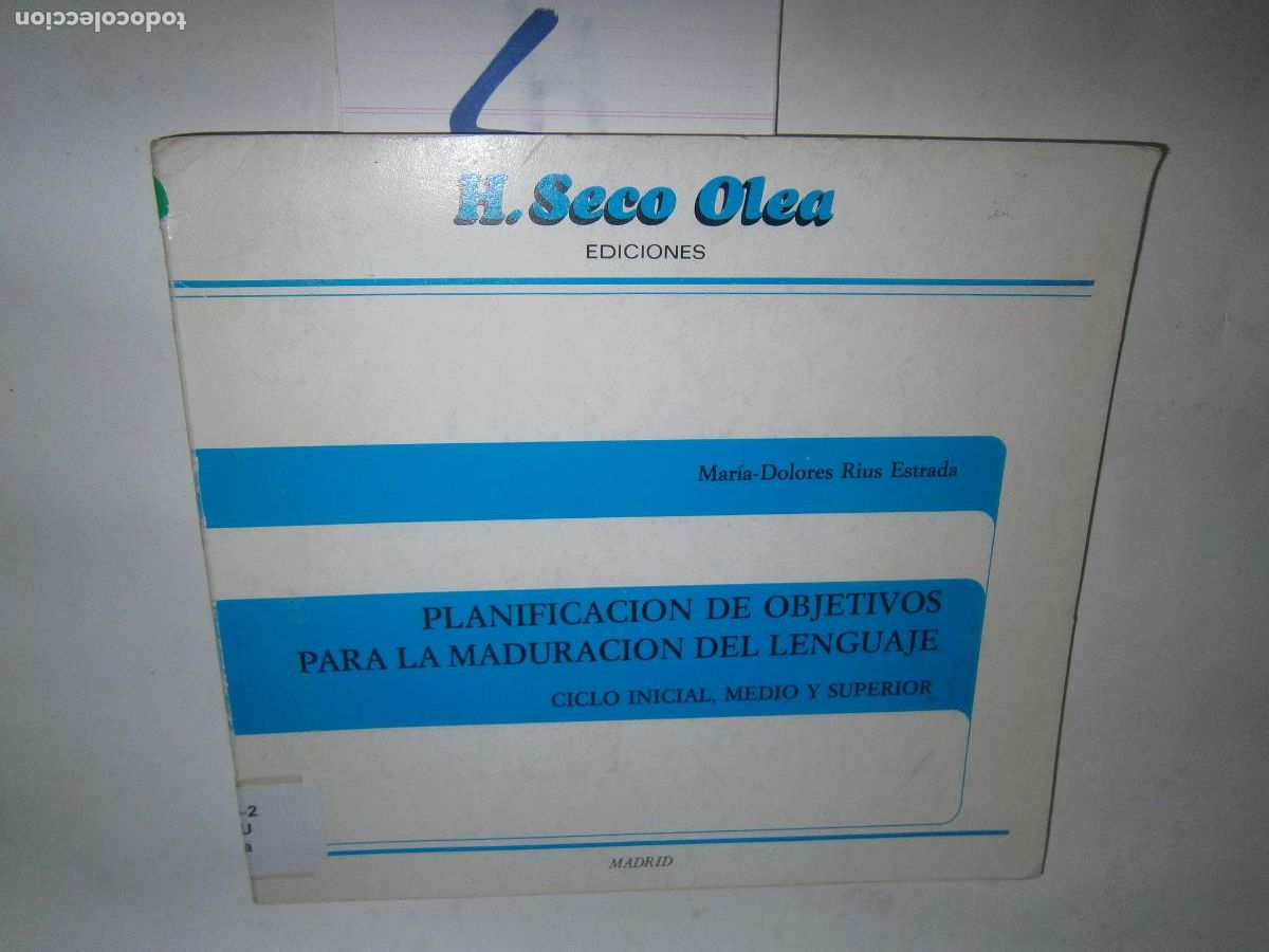 Libros de segunda mano: PLANIFICACION DE OBJETIVOS PARA LA MADURACION DEL LENGUAJE - Foto 1