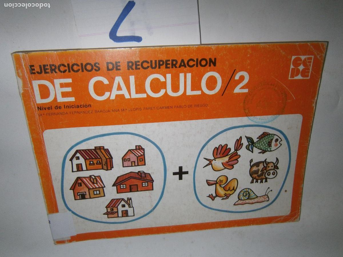 Libros de segunda mano: EJERCICIOS DE RECUPERACION DE CALCULO - Foto 1