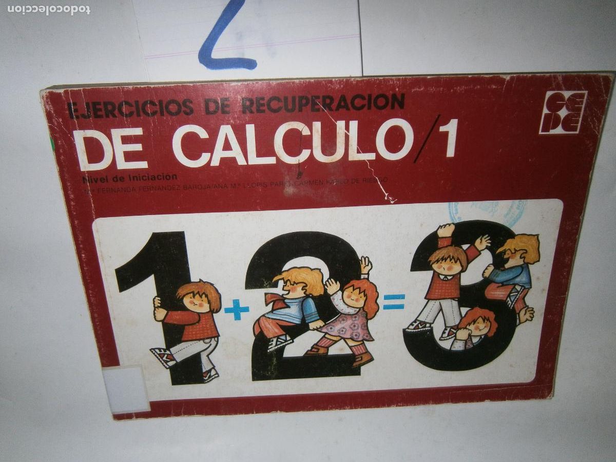 Libros de segunda mano: EJERCICIOS DE RECUPERACION DE CALCULO - Foto 1