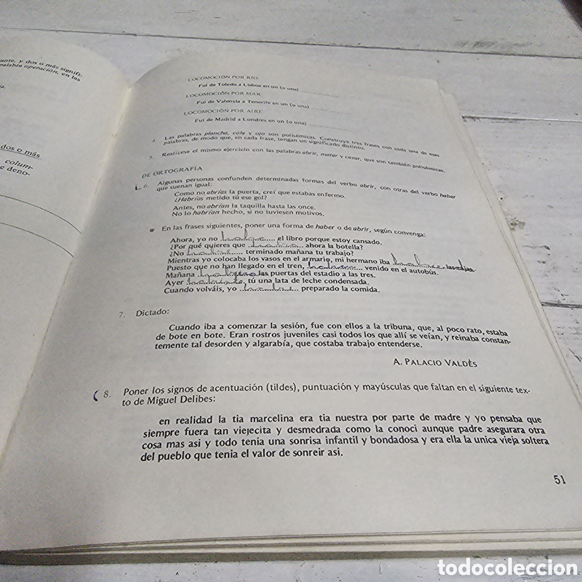 Libros de segunda mano: ANTIGUO LIBRO DE TEXTO - TEORIA Y PRACTICA DE LA LENGUA 6&ordm; EGB - Foto 4