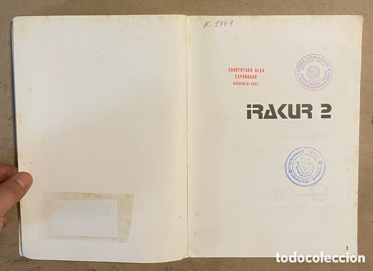 Libros de segunda mano: IRAKUR 2. VV.AA. GERO EUSKAL LIBURUAK 1982. EUSKARAZ. - Foto 2