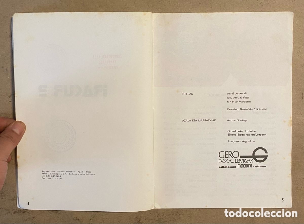 Libros de segunda mano: IRAKUR 2. VV.AA. GERO EUSKAL LIBURUAK 1982. EUSKARAZ. - Foto 3