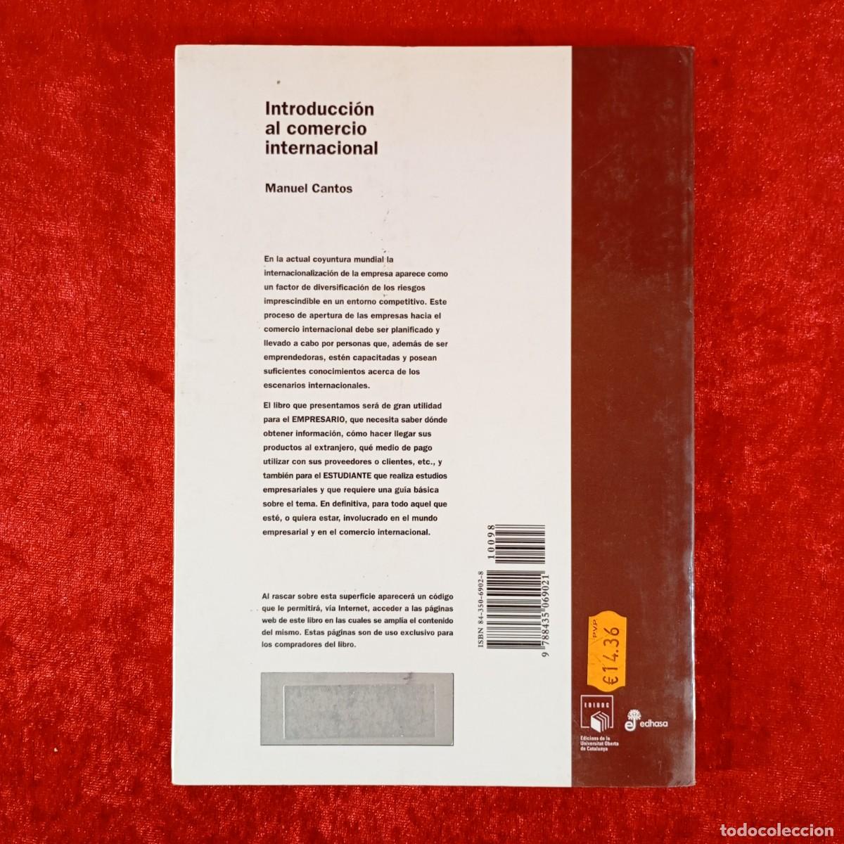 Libros de segunda mano: INTRODUCCI&Oacute;N AL COMERCIO INTERNACIONAL - LIBRO & WEB - MANUEL CANTOS - EDHASA - EDIUOC / 4680 - Foto 2