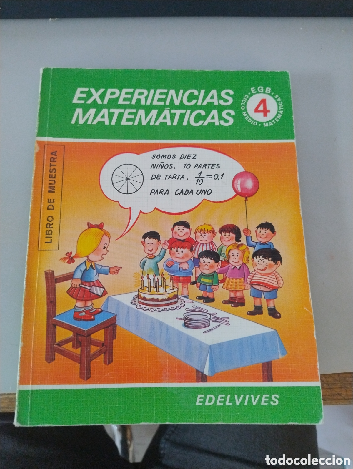 Libros de segunda mano: M69 Libro Experiencias Matem&aacute;ticas. 4&ordm; EGB. Edelvives. 1982 - Foto 1