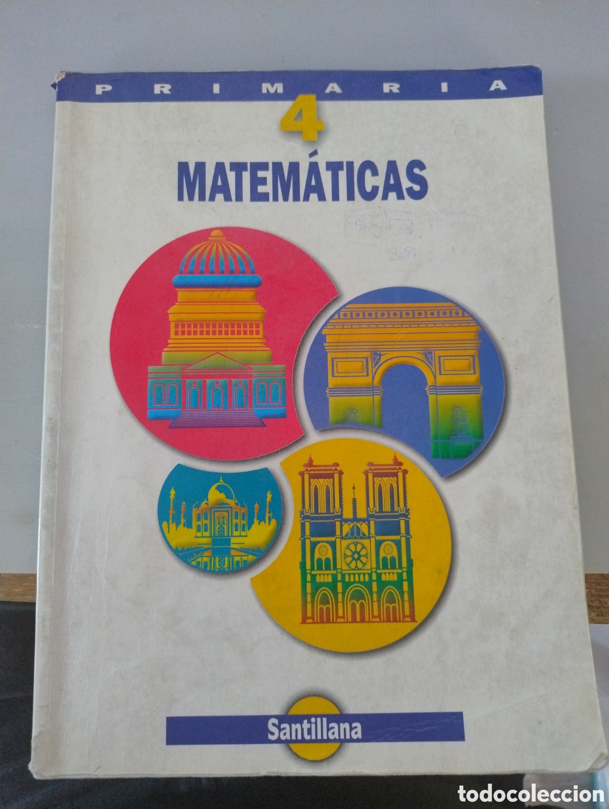 Libros de segunda mano: M69 Libro Matem&aacute;ticas. 4&ordm; primaria. Ed. Santillana. 2000. - Foto 1