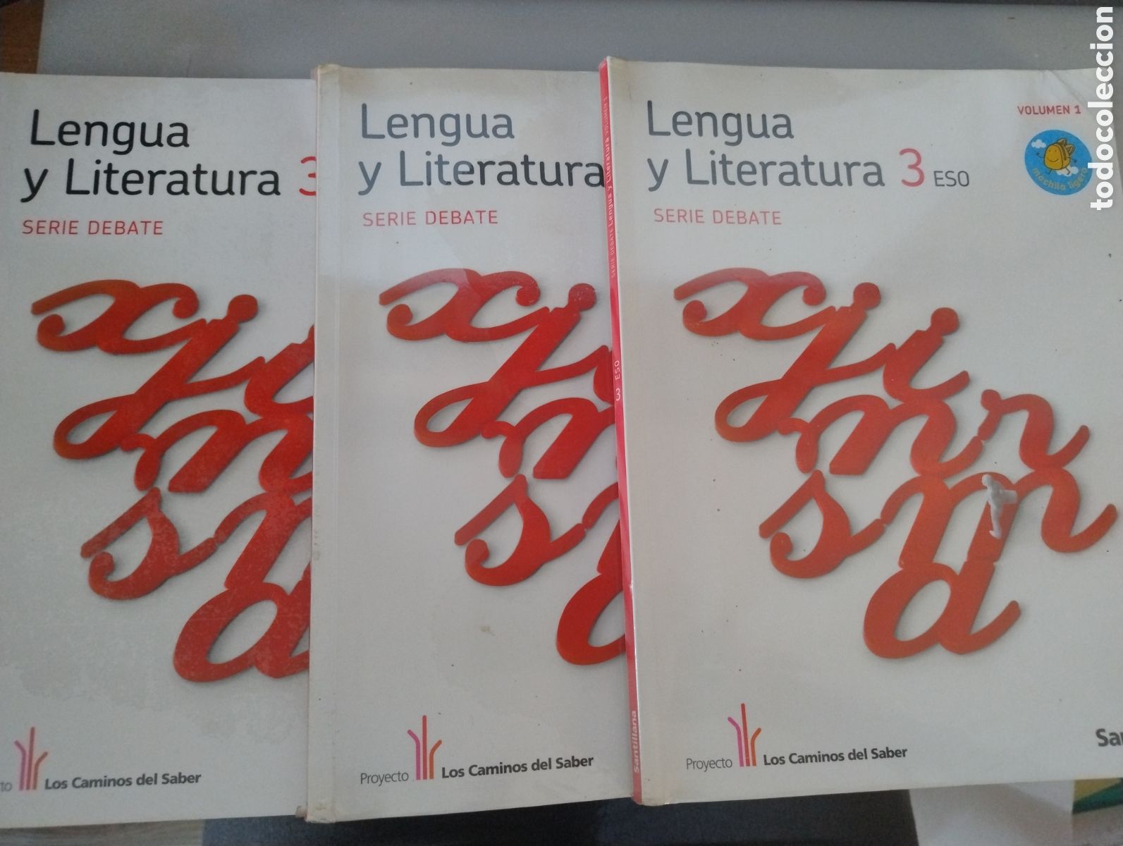Gebrauchte B&uuml;cher: M69 Libro Lengua y literatura. 3 ESO. Ed. Santillana. 2010. 3 volumenes.