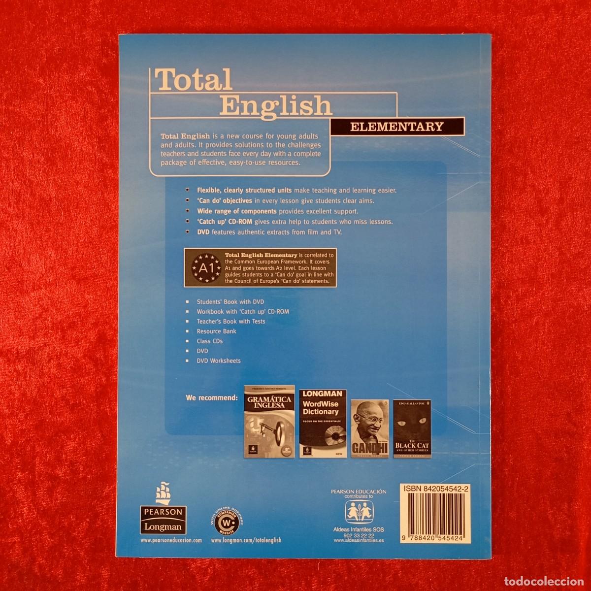 Libros de segunda mano: TOTAL ENGLISH - ELEMENTARY - WORKBOOK - MARK FOLEY, DIANE HALL - LONGMAN / 655 - Foto 2