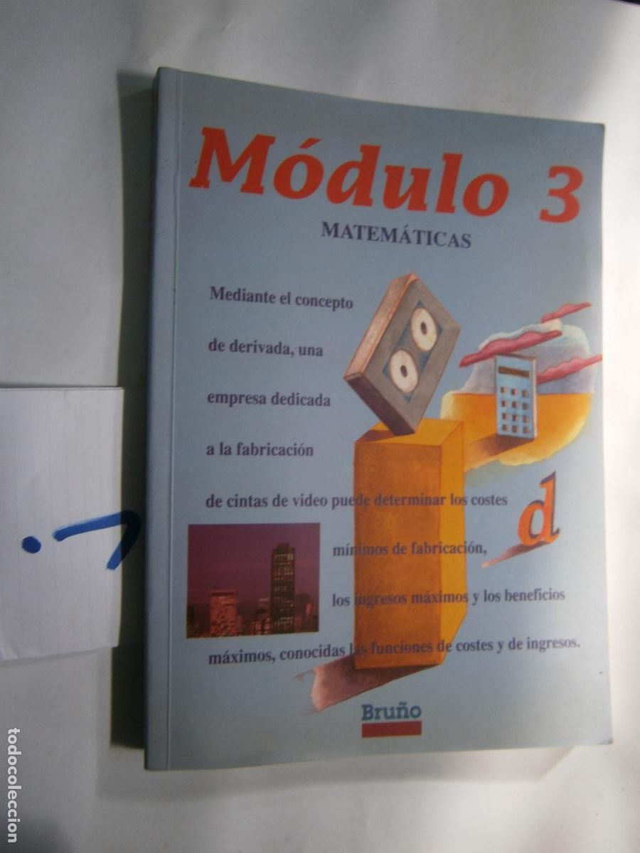 Libros de segunda mano: ANTIGUO LIBRO DE TEXTO - MATEMATICAS MODULO 3 - Foto 1