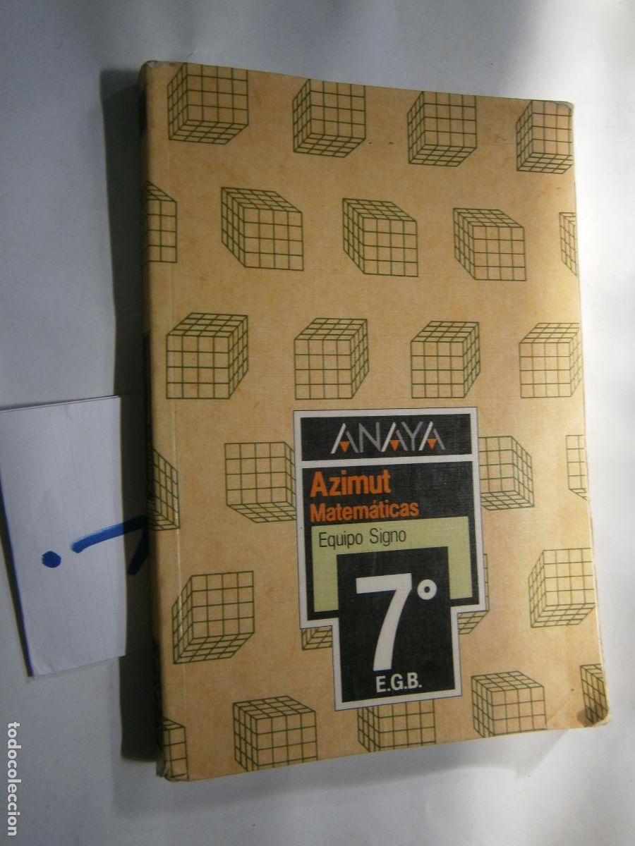 Libros de segunda mano: ANTIGUO LIBRO DE TEXTO - MATEMATICAS 7&ordm; EGB - Foto 1