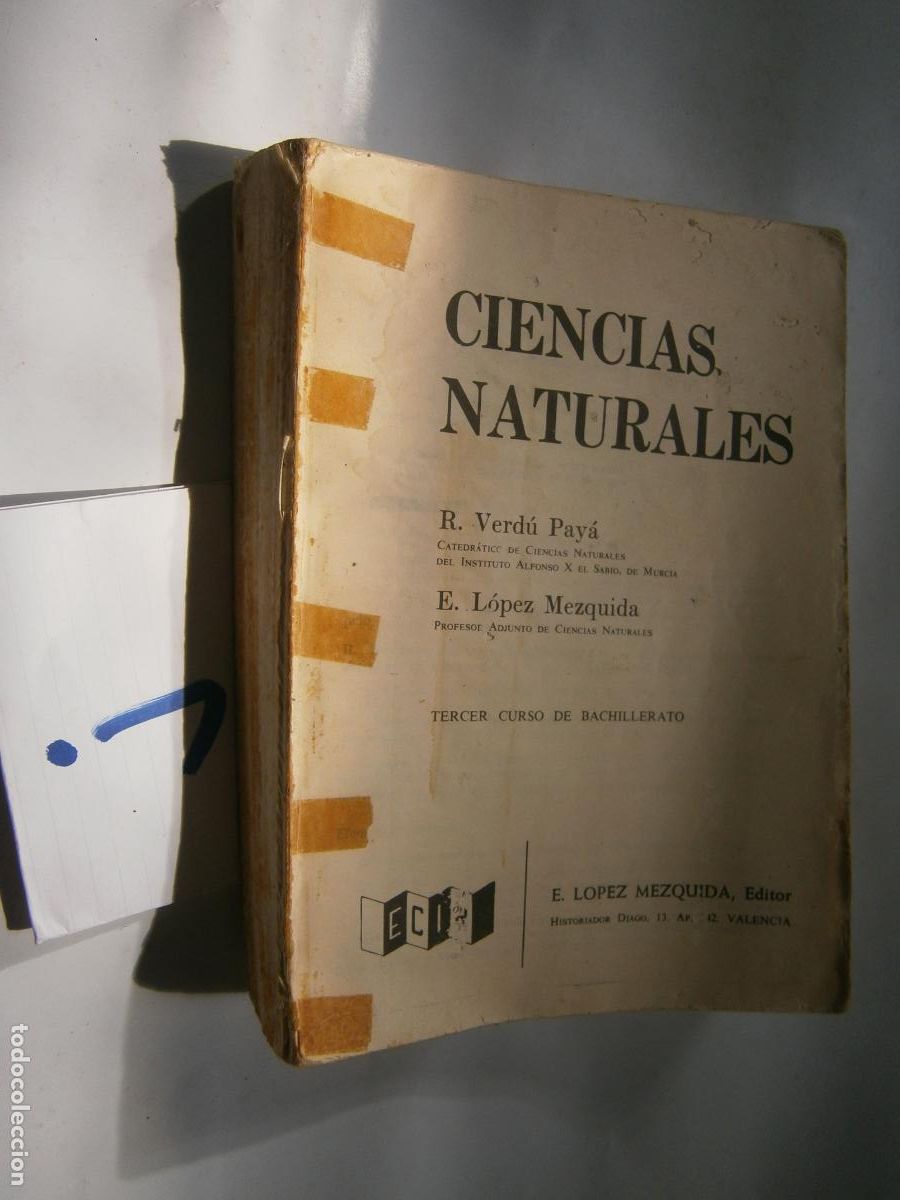 Libros de segunda mano: ANTIGUO LIBRO DE TEXTO - CIENCIAS NATURALES 3&ordm; BUP - Foto 1