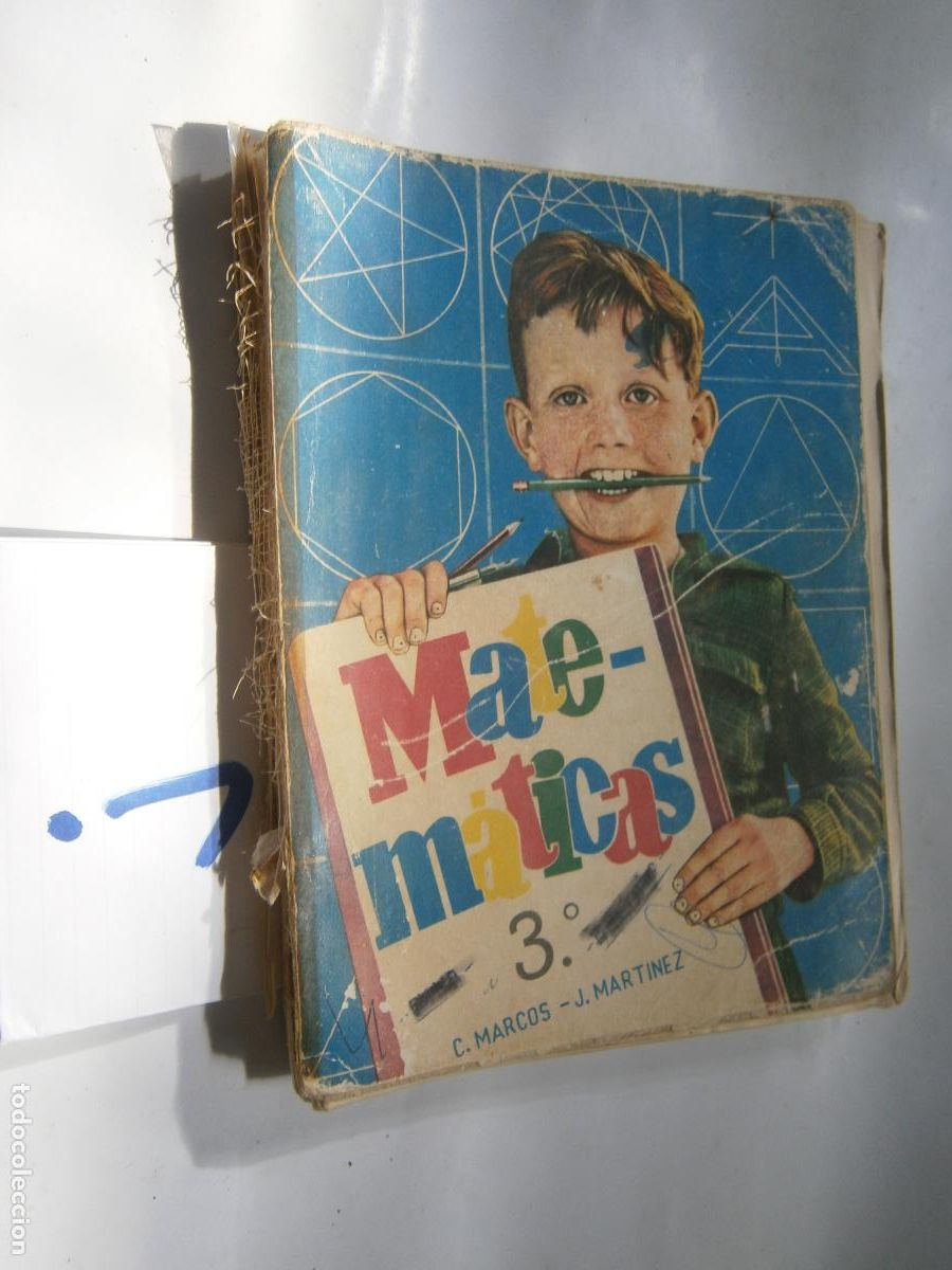 Gebrauchte B&uuml;cher: ANTIGUO LIBRO DE TEXTO - MATEMATICAS 3&ordm;