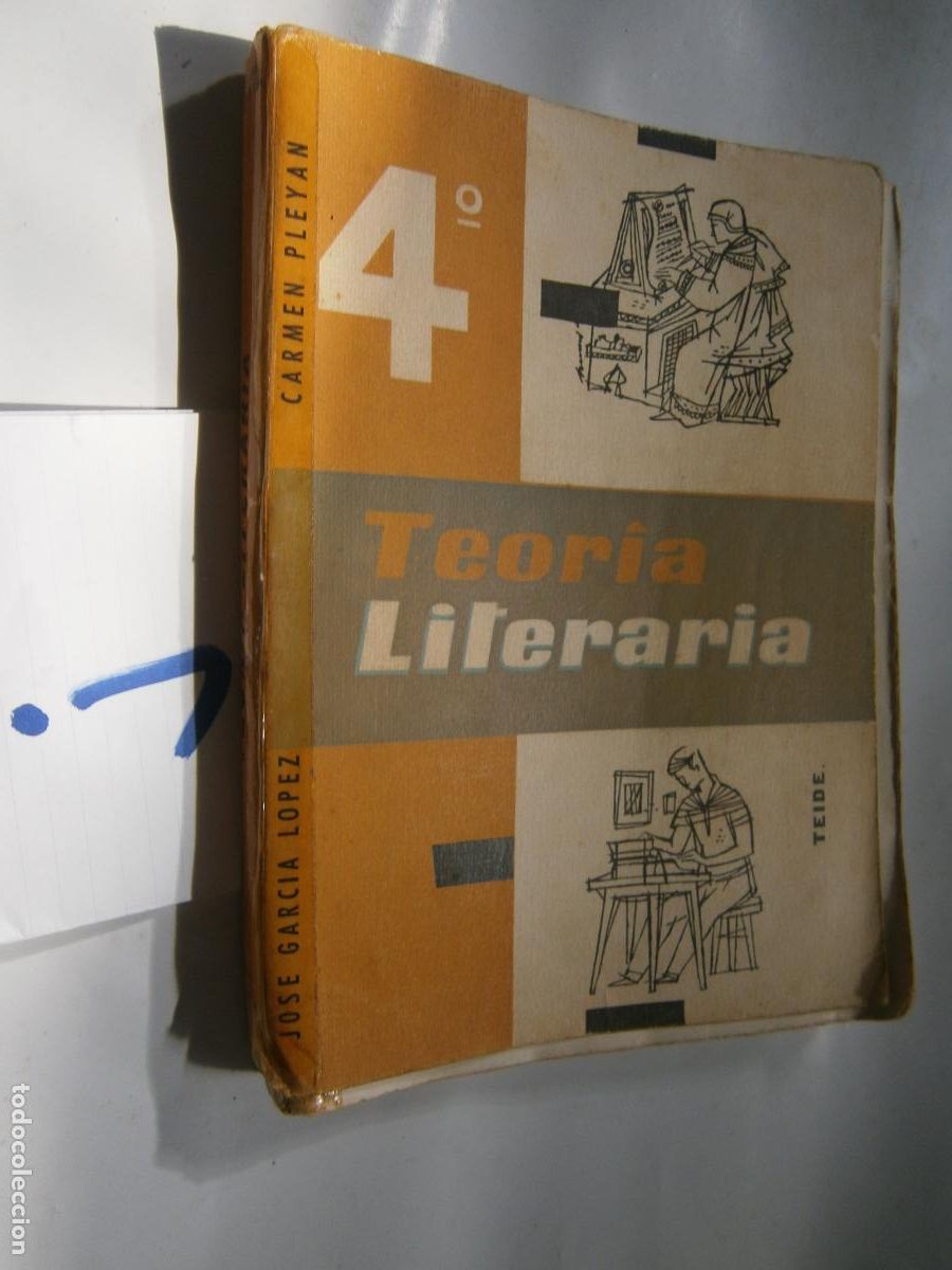 Libros de segunda mano: ANTIGUO LIBRO DE TEXTO - TEORIA LITERARIA 4&ordm; - Foto 1