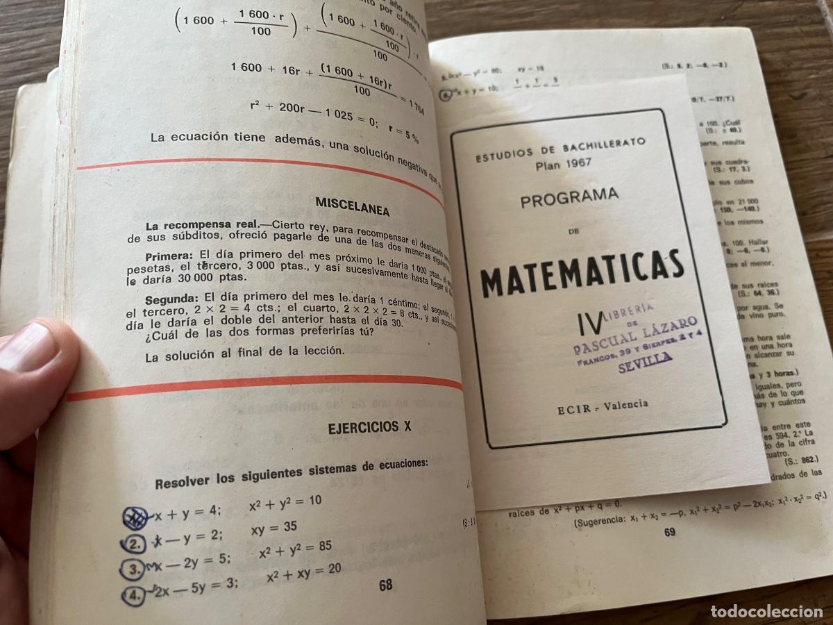 Libros de segunda mano: MATEM&Aacute;TICAS 4 - S. SEGURA - ECIR - Foto 9