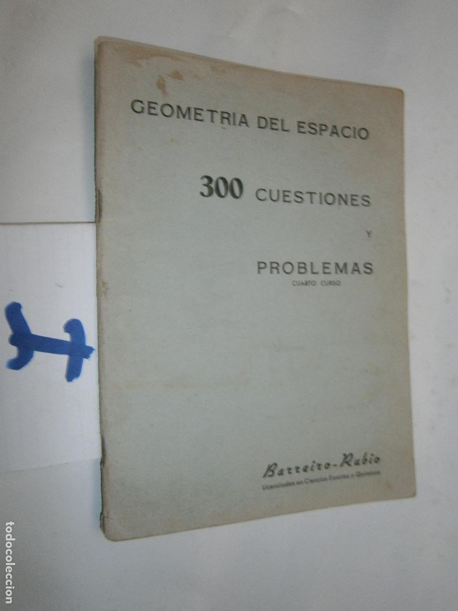 Libros de segunda mano: ANTIGUO LIBRO DE TEXTO - GEOMETRIA DEL ESPACIO - 300 CUESTIONES Y PROBLEMAS - Foto 1