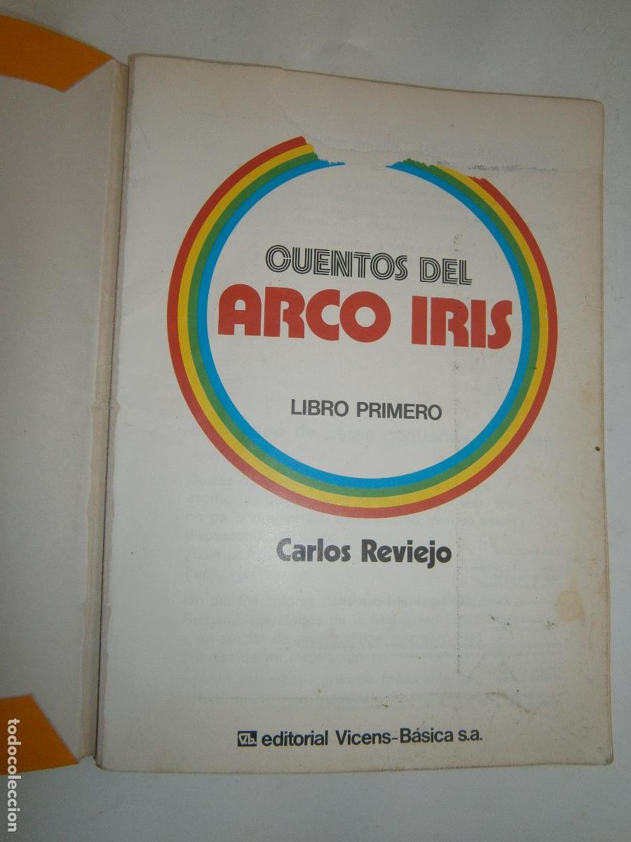 Libros de segunda mano: ANTIGUO LIBRO DE TEXTO - CUENTOS DEL ARCO IRIS - Foto 1