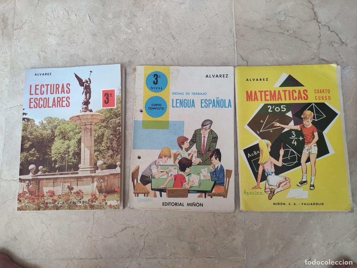 Libros de segunda mano: 2 libros &Aacute;lvarez. Terceto y cuarto curso: Matem&aacute;ticas y lecturas escolares. - Foto 1