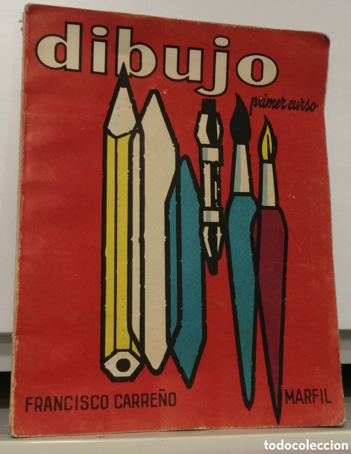 Gebrauchte B&uuml;cher: Dibujo Primer curso Editorial Marfil, Alcoy 1965 Francisco Carre&ntilde;o, Catedr&aacute;tico Mallorca