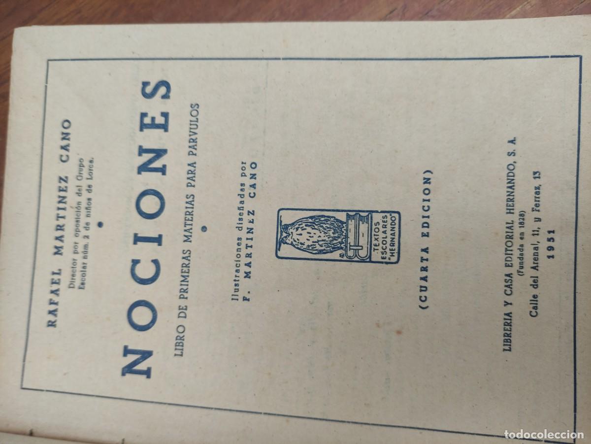 Libros de segunda mano: Nociones. Ed. Hernando. 1951 - Foto 3