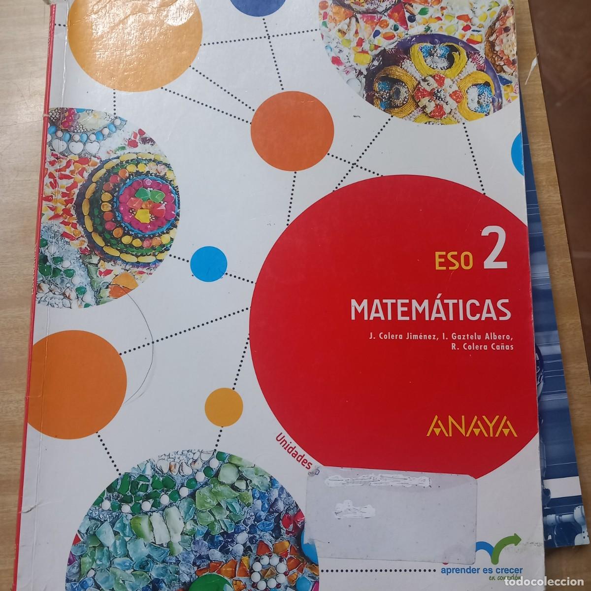 Libros de segunda mano: Eso 2 &ordm; - Matem&aacute;ticas - (Anaya, 2016) - Foto 1