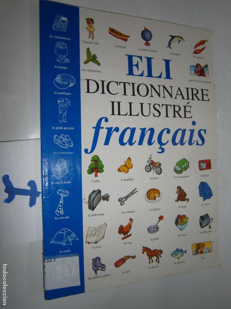 Libros de segunda mano: ANTIGUO LIBRO DE TEXTO - ELI - DICCIONARIO ILUSTRADO DE FRANCES - Foto 1