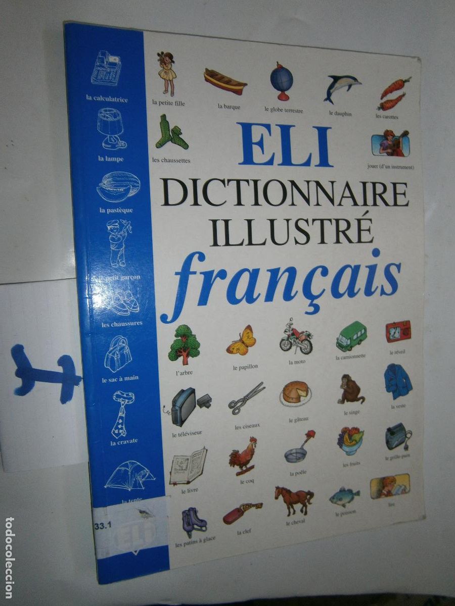 Libros de segunda mano: ANTIGUO LIBRO DE TEXTO - ELI - DICCIONARIO ILUSTRADO DE FRANCES - Foto 1