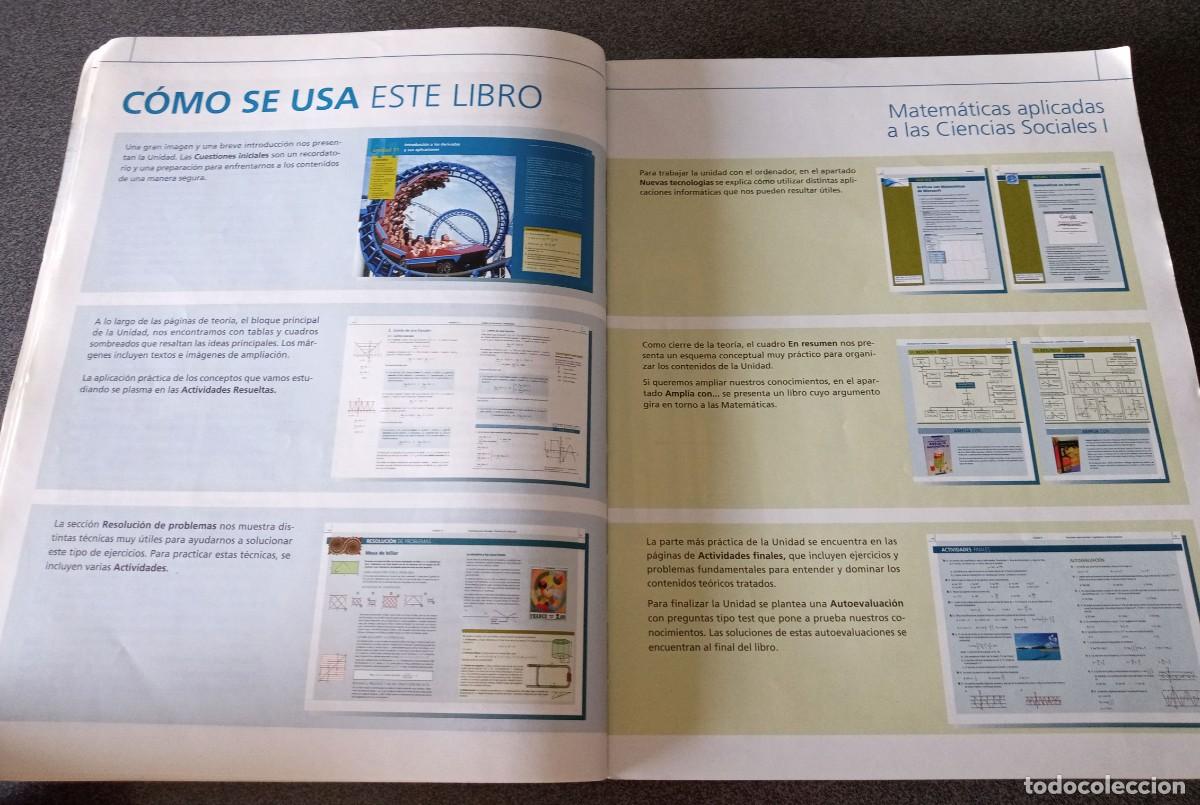 Libros de segunda mano: Matem&aacute;ticas Aplicadas 1&ordm; Bachillerato - Foto 5