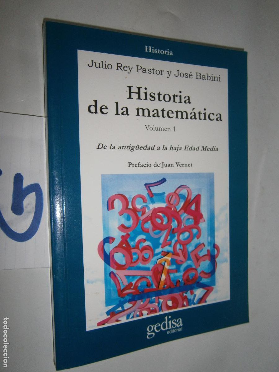 Libros de segunda mano: ANTIGUO LIBRO DE TEXTO - HISTORIA DE LAS MATEMATICAS - Foto 1