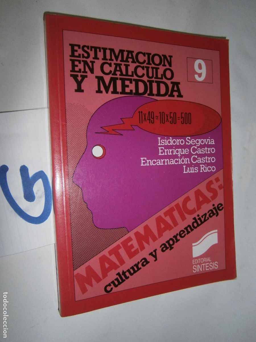 Libros de segunda mano: ANTIGUO LIBRO DE TEXTO - ESTIMACION EN CALCULO Y MEDIDA