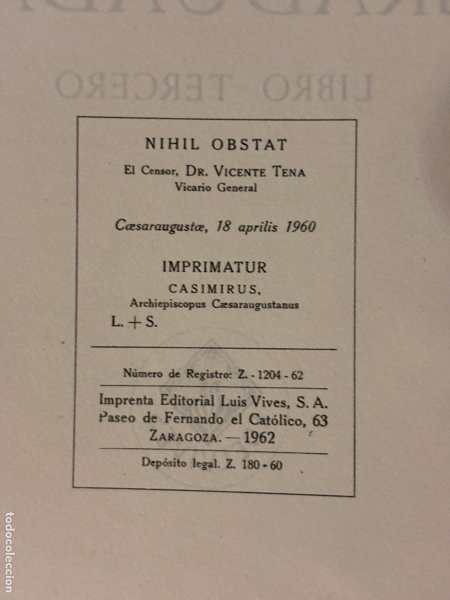 Libros de segunda mano: Lecturas graduadas. Libro tercero. Luis Vives. 1962 - Foto 4