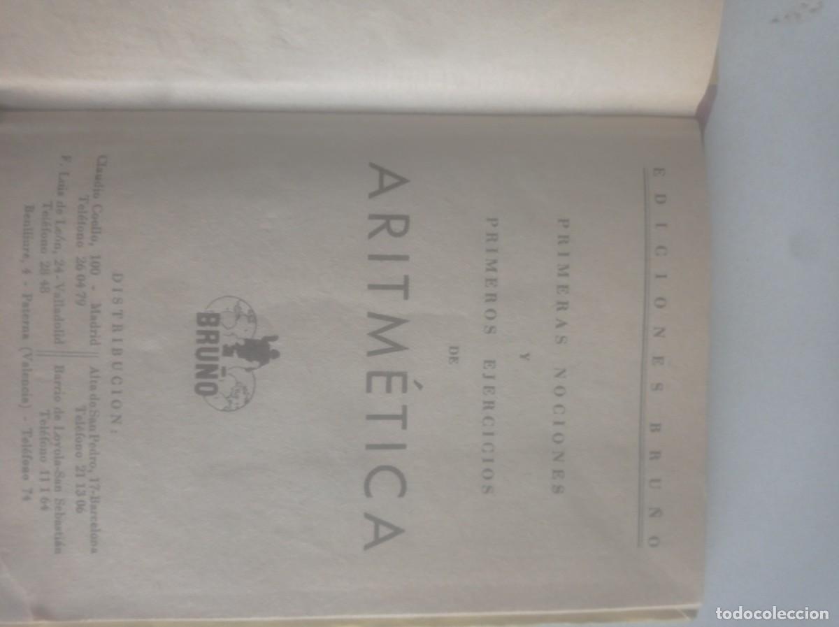Libros de segunda mano: Antiguo libro de escuela Aritm&eacute;tica, ediciones Bru&ntilde;o en perfecto estado - Foto 2