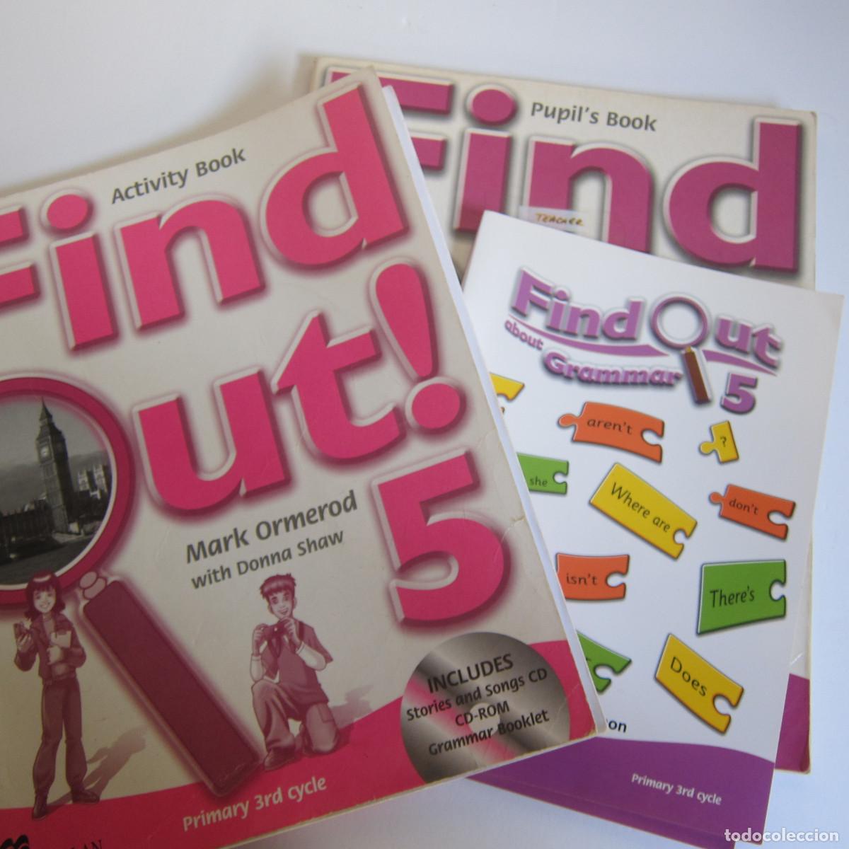 Libros de segunda mano: FIND OUT 5 - PUPILS BOOK. ACTIVITY WORK. GRAMMAR (MCMILLAN) 3 UD. IDIOMAS - Foto 1