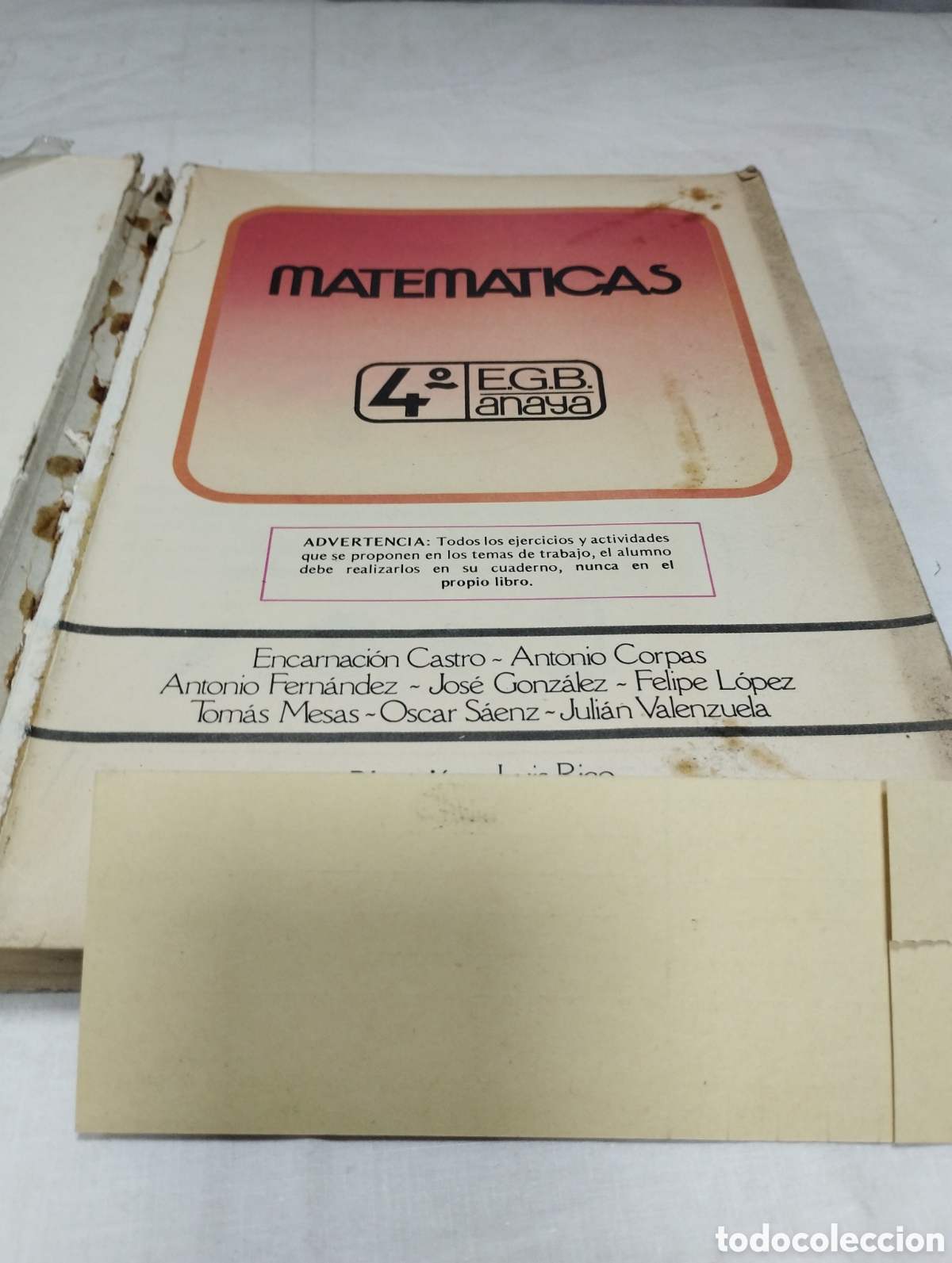 Libros de segunda mano: Matem&aacute;ticas 4&deg; EGB. Editorial Anaya, 1983 - Foto 2