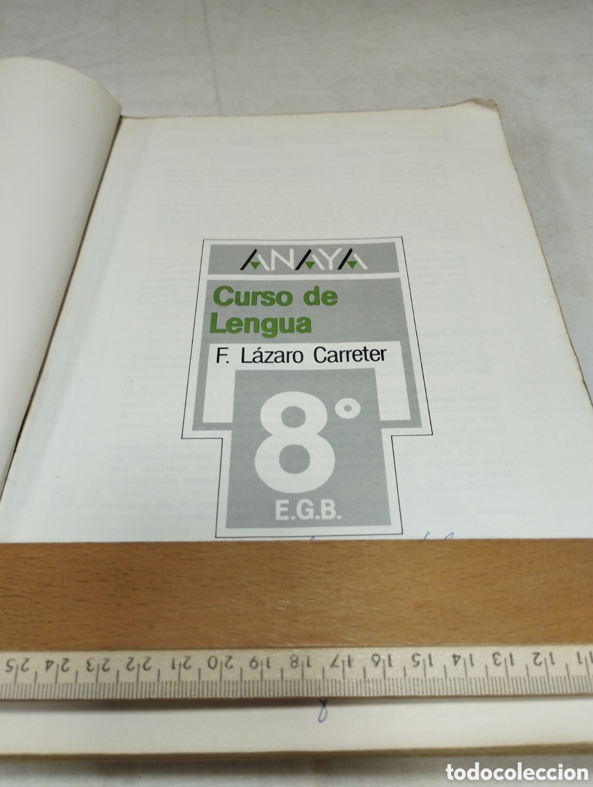 Libros de segunda mano: Lengua. 8&deg; EGB. Editorial Anaya, 1988 - Foto 2