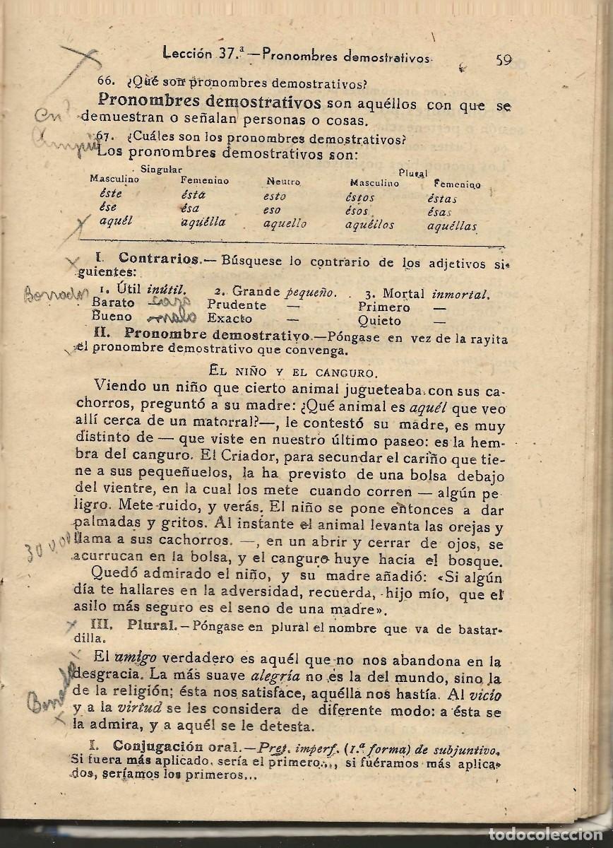Libros de segunda mano: LECCIONES DE LENGUA ESPA&Ntilde;OLA PRIMER GRADO EDICIONES BRU&Ntilde;O - Foto 3