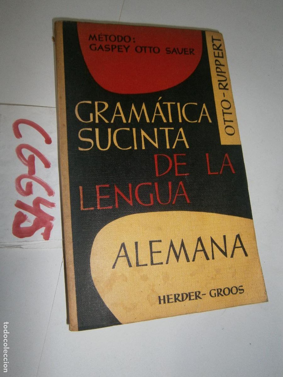 Libros de segunda mano: GRAMATICA SUCINTA DE LA LENGUA ALEMANA - Foto 1