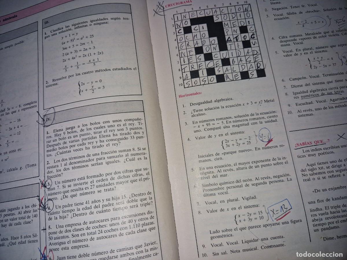 Libros de segunda mano: MATEMATICAS 1 CURSO BUP - Foto 3
