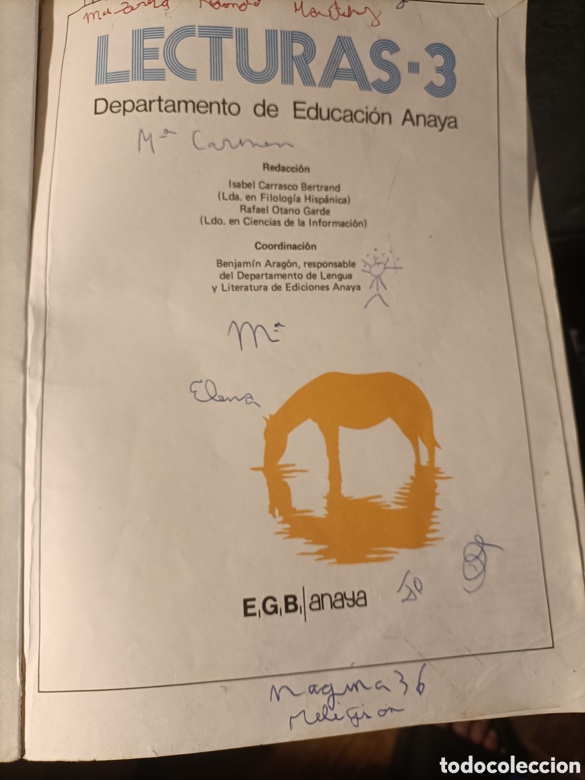 Libros de segunda mano: LECTURAS 3 EGB - ANAYA 1982 - Foto 3