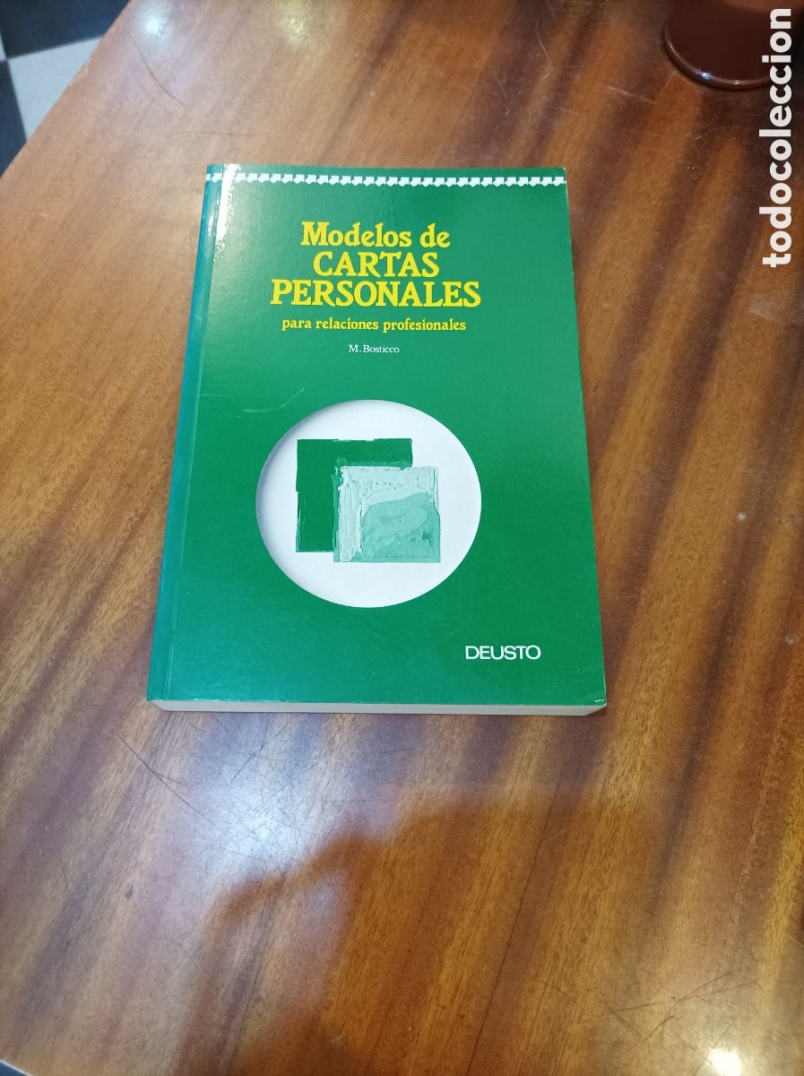 Gebrauchte B&uuml;cher: MODELOS DE CARTAS PERSONALES PARA RELACIONES PROFESIONALES .M.BOSTICCO.DEUSTO1988
