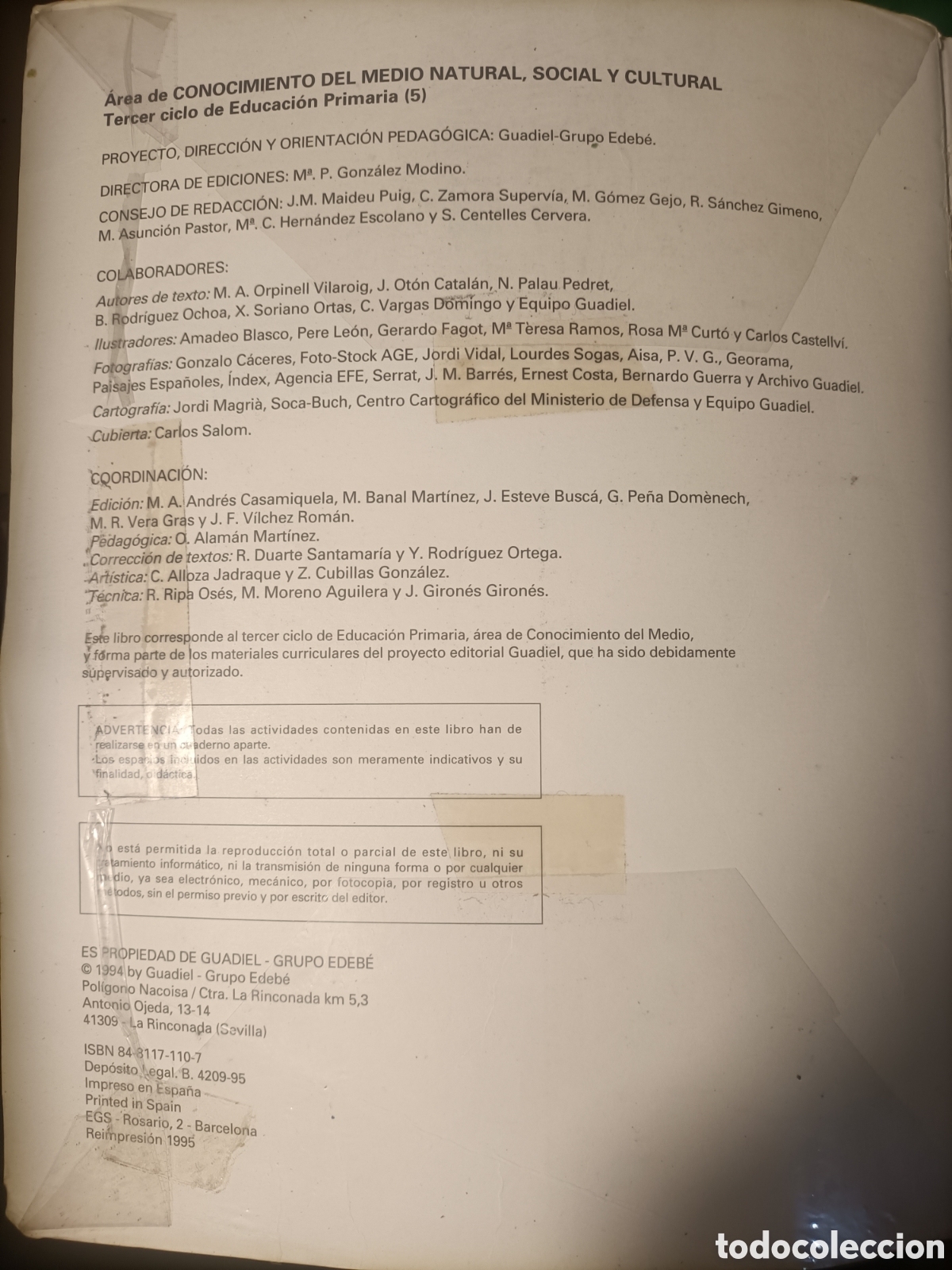 Libros de segunda mano: GUADIEL CONOCIMIENTO DEL MEDIO EP 5 3 CICLO - Foto 5
