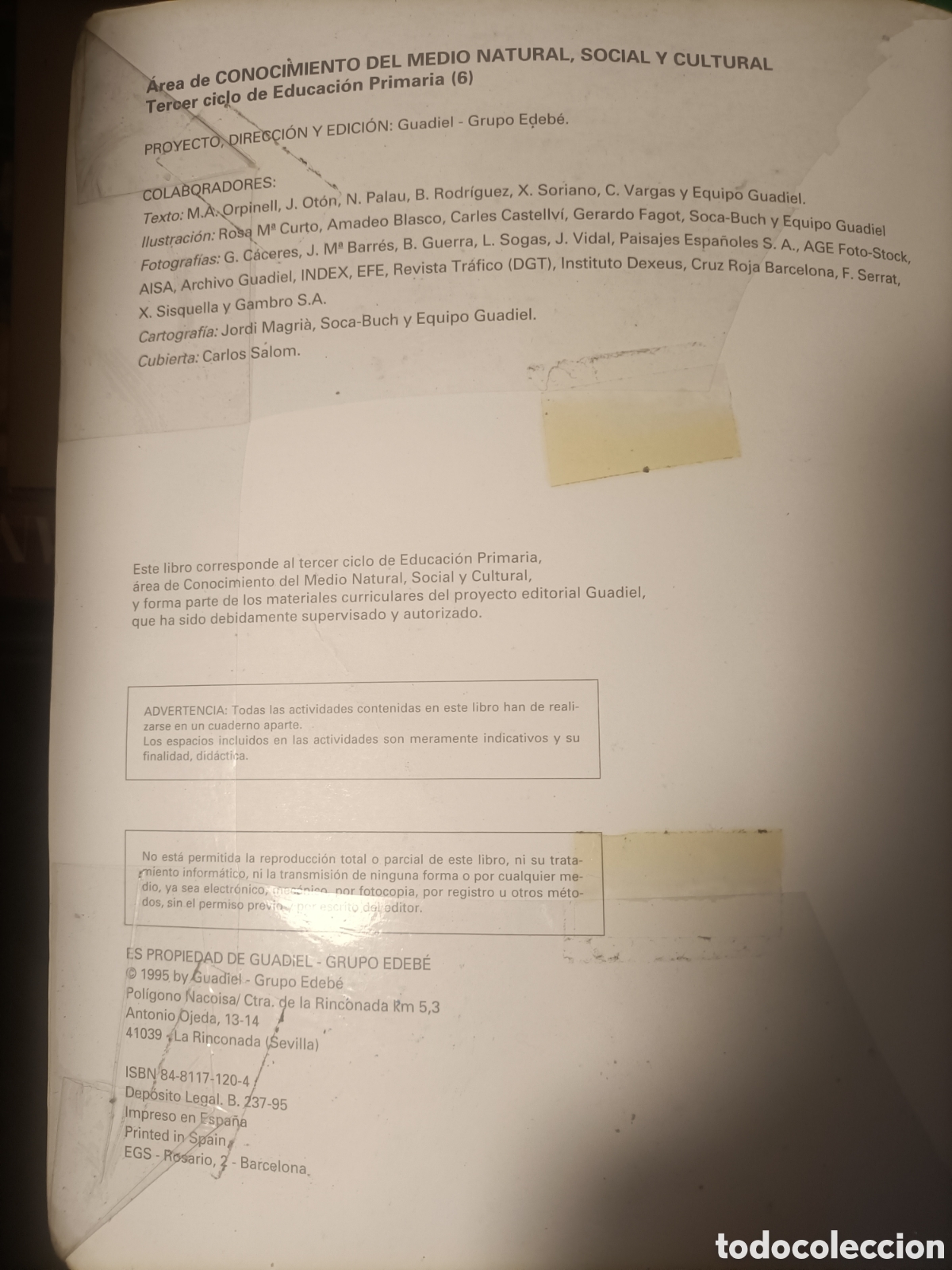 Libros de segunda mano: CONOCIMIENTO DEL CAMPO GUADIEL EP 6 2&deg; CICLO - Foto 4