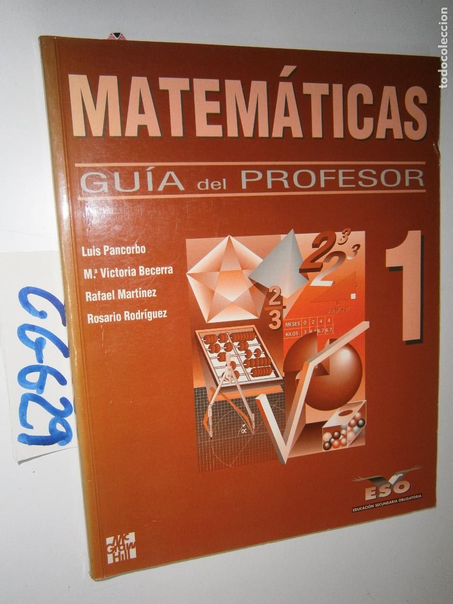 Libros de segunda mano: ANTIGUO LIBRO DE TEXTO - MATEMATICAS 1&ordm; ESO - GUIA DEL PROFESOR - Foto 1