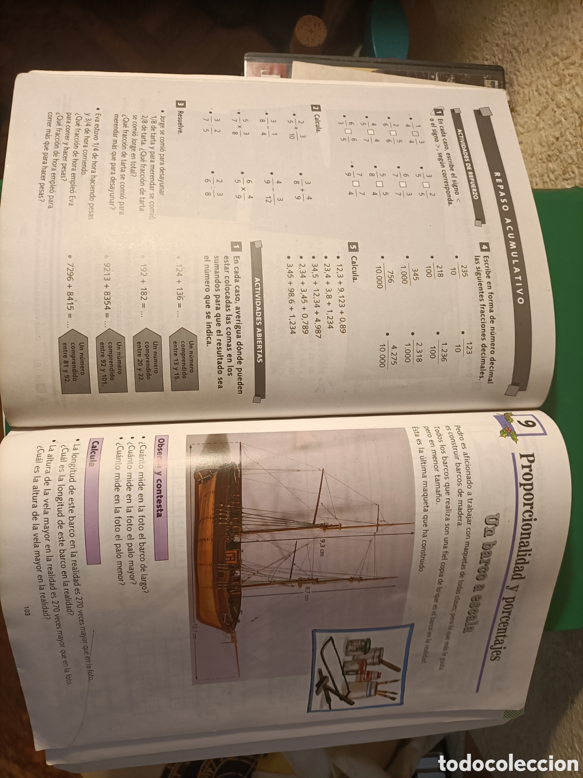 Libros de segunda mano: Matem&aacute;ticas primaria 6&deg;Santillana - Foto 4