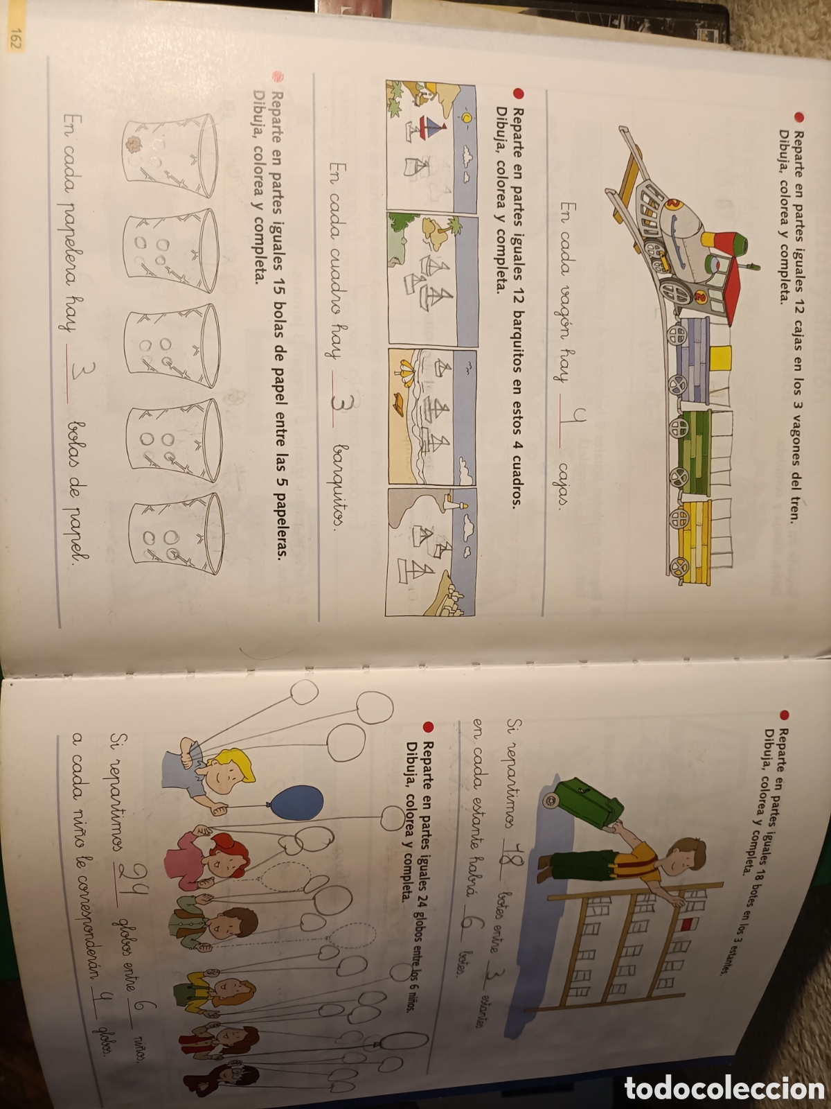 Libros de segunda mano: Matem&aacute;ticas 2&deg;primaria Santillana - Foto 5